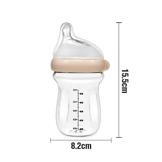 Haakaa Generation 3 Glass Baby Bottle 6 oz/160 ml, 1 PK - Image 5