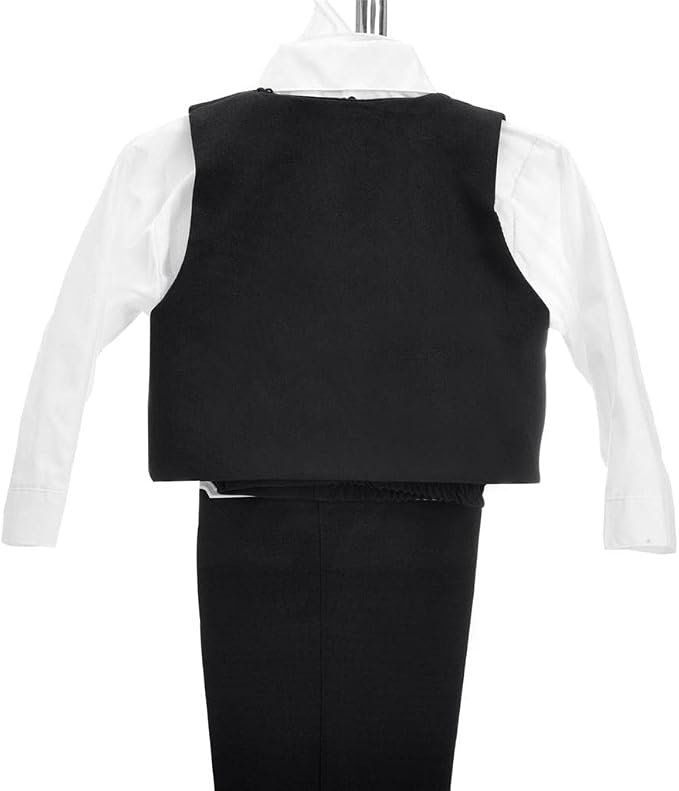 Dressy Daisy Baby Toddler Boy 5 Pcs Set Formal Tuxedo Suits No Tail Wedding - Image 4
