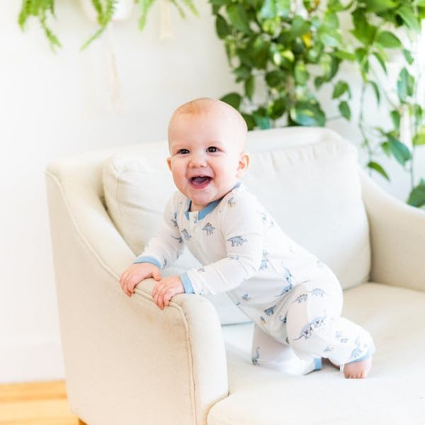 KYTE BABY Unisex Rayon Made From Bamboo Zippered Rompers 0-24 Months - Image 4