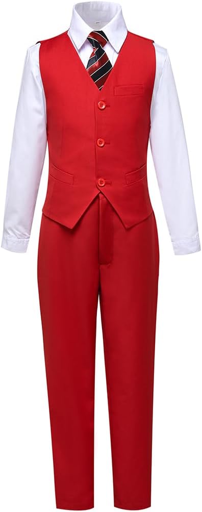 Visaccy Boys Suits Slim Fit Dress Clothes Ring Bearer Outfit - Image 6
