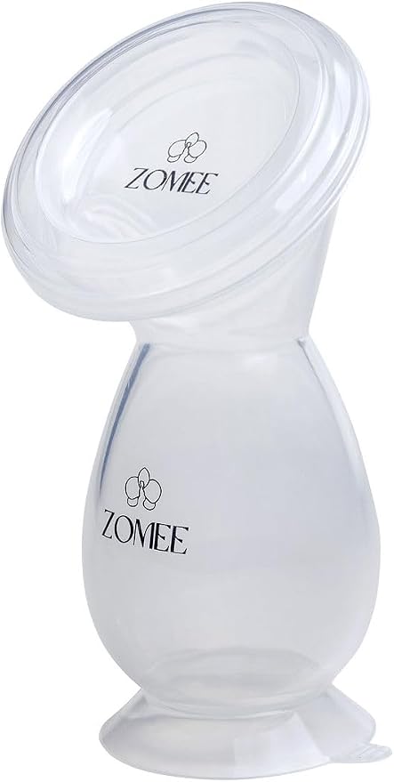 Zomee Manual Breast Pump Silicone Milk Collector – Hands-Free Milk Collection - Image 5