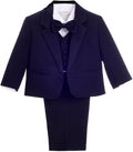Dressy Daisy Baby Toddler Boy 5 Pcs Set Formal Tuxedo Suits No Tail Wedding by DressyDaisy