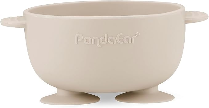 PandaEar 3 Pack Silicone Suction Baby Bowls & 3 Baby Feeding Spoons | Non-Slip - Image 4