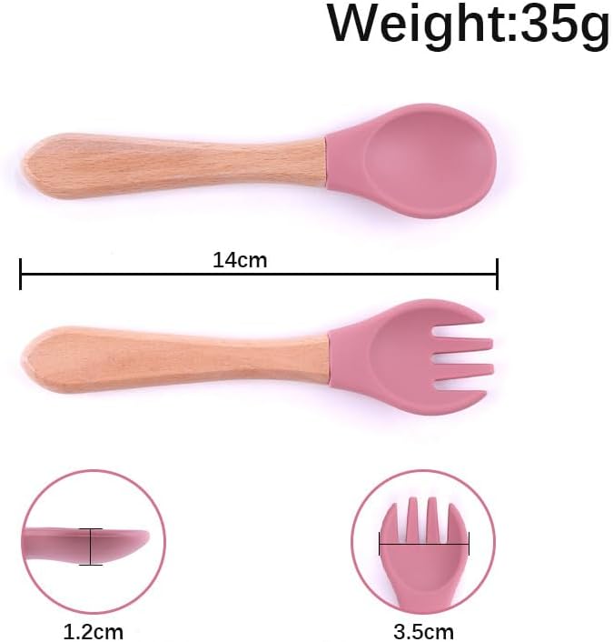Silicone Baby Feeding Set | BPA-FREE |9 PCS Baby Led Weaning Supplies Self - Image 4