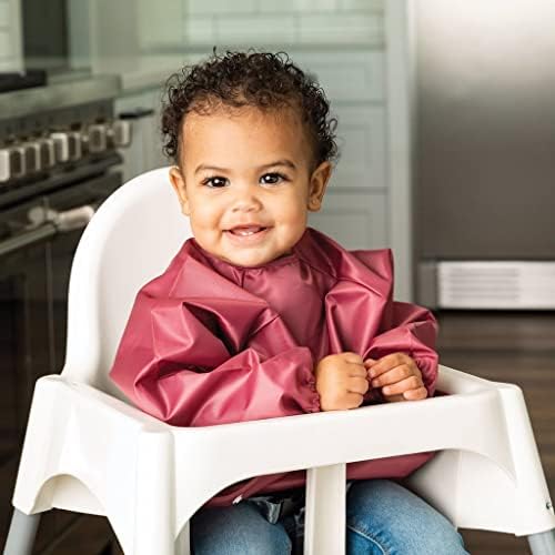 Tiny Twinkle Long Sleeve Bib for Babies & Toddlers – 2 Pack Waterproof Smock - Image 4