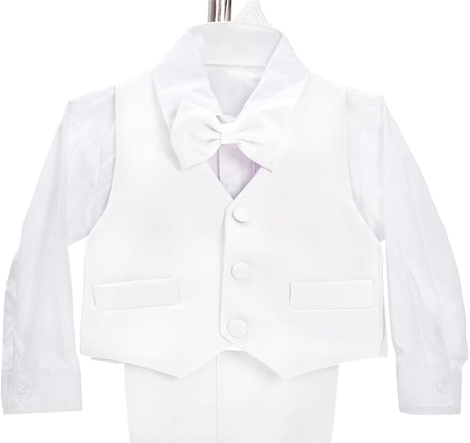 Dressy Daisy Baby Toddler Boy 5 Pcs Set Formal Tuxedo Suits No Tail Wedding - Image 6