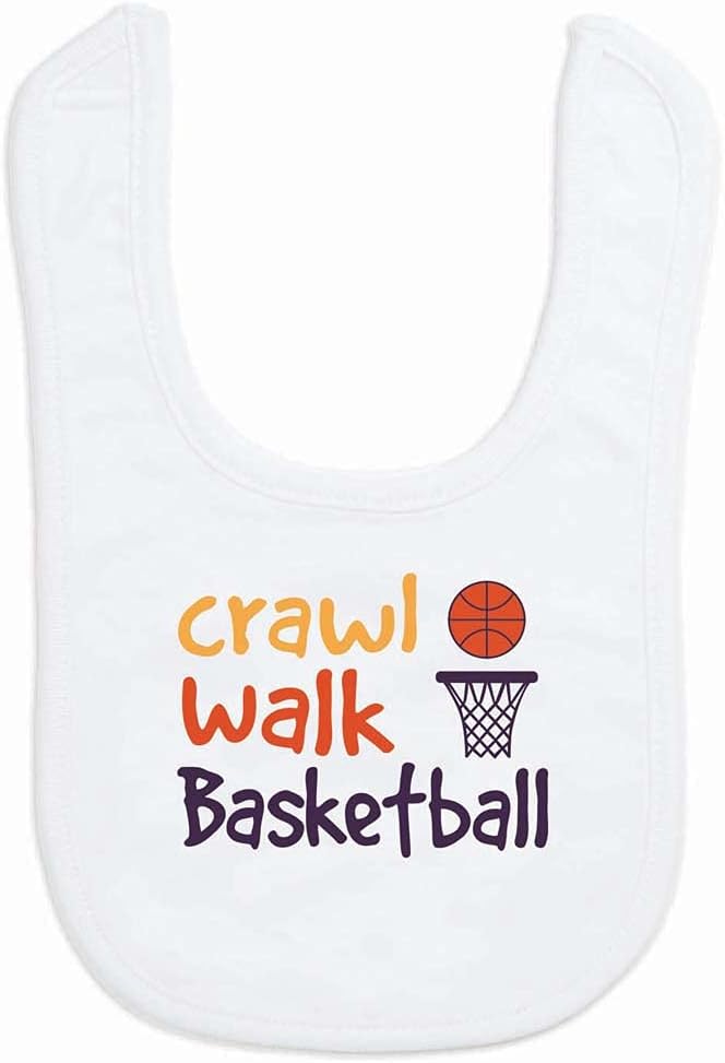 ChalkTalkSPORTS Basketball Baby & Infant Bibs | Soft Microfiber Basketball Baby by ChalkTalkSPORTS