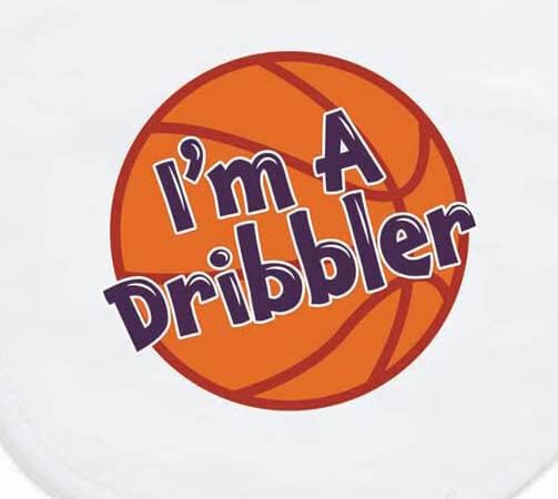 ChalkTalkSPORTS Basketball Baby & Infant Bibs | Soft Microfiber Basketball Baby - Image 3