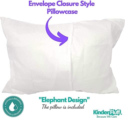 kinder Fluff Child Pillow with Pillowcase- 300T Cotton Shell & Down Alternative - Image 4