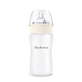 Yooforea Silicone Coated Glass Baby Bottle, 6M+ Fast Flow Nipple I Anti-Colic by Yooforea