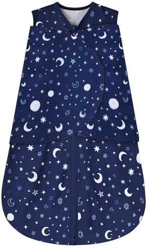 Newborn Sleep Sack Baby Swaddle, Swaddle me 0-3 Month, 3-Way Adjustable by BSTOPPT