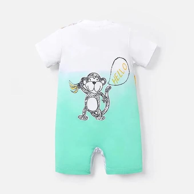 Cute Giraffe + Zebra With Floral Print Long Sleeve Baby Girl Clothes White - Image 3