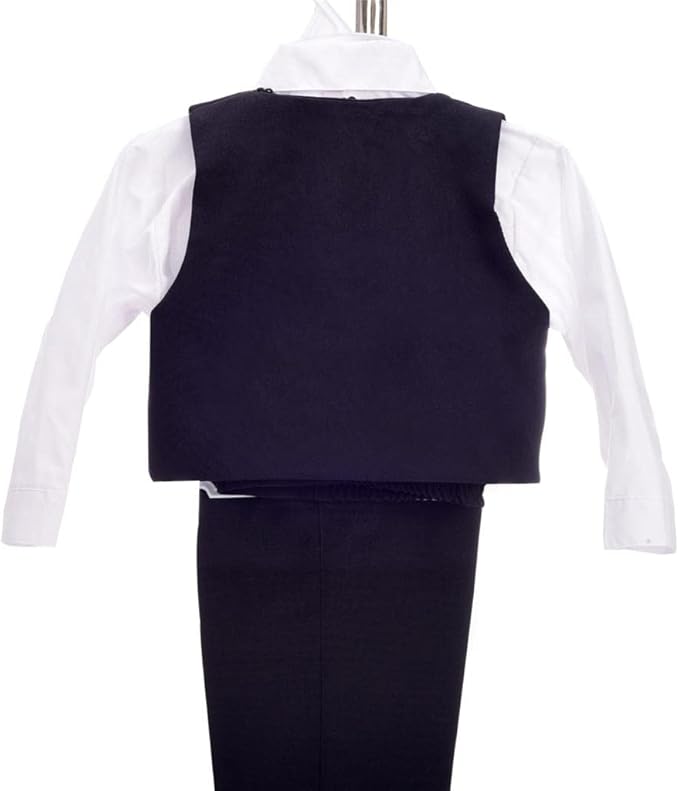 Dressy Daisy Baby Toddler Boy 5 Pcs Set Formal Tuxedo Suits No Tail Wedding - Image 4