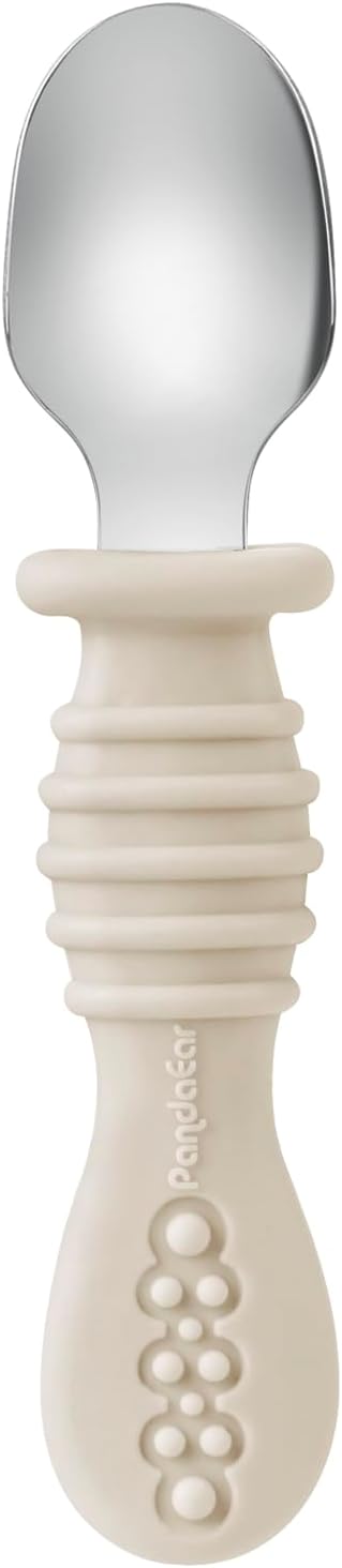 PandaEar 6 Pack Toddler Fork and Spoon Utensil Set, Baby Silicone Stainless - Image 5