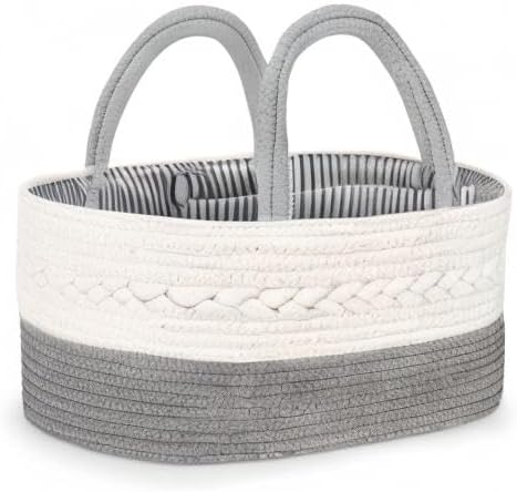 Maliton Diaper Caddy Organizer for Baby Boy- Cotton Rope for Changing Table - Image 10