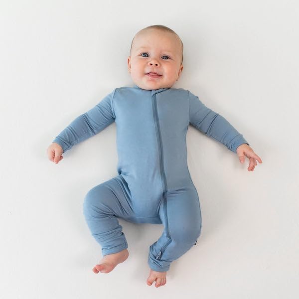 KYTE BABY Unisex Rayon Made From Bamboo Zippered Rompers 0-24 Months - Image 3