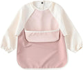 GZMM Waterproof Baby Bibs, Infant Toddler Long Sleeve Feeding Bib by GZMM