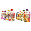 Happy Tot Organics Super Morning Variety Pack, 4 Ounce Pouch & Stage 4 Fiber & by HappyTot