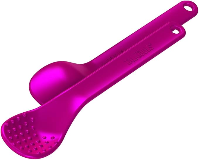 TalkTools Wee Bumpy Magenta Spoons | Provides oral awareness during feeding | - Image 5