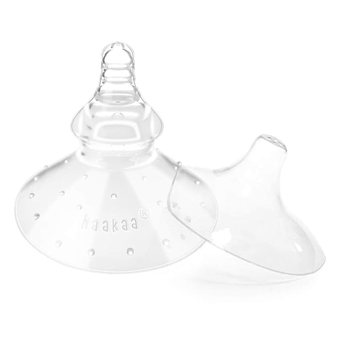 haakaa Nipple Shield Combo for Breastfeeding Newborn, Silicone Nipple Shield by haakaa