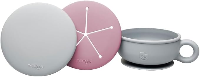 TalkTools Itsy Bowl & Snack Lid | Suction silicone dish by TalkTools
