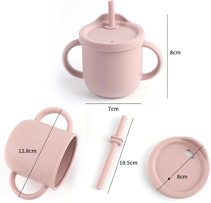 Silicone Baby Feeding Set | BPA-FREE |9 PCS Baby Led Weaning Supplies Self - Image 6