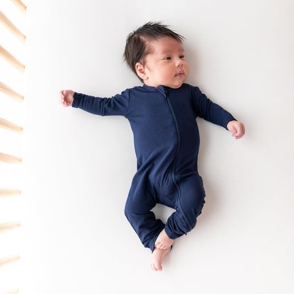 KYTE BABY Unisex Rayon Made From Bamboo Zippered Rompers 0-24 Months - Image 3