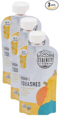 Serenity Kids 6+ Months USDA Organic Veggie Puree Baby Food Pouches | No Sugary by Serenity+Kids