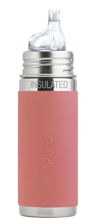 Pura Kiki 9oz/260ml Stainless Steel Insulated Sippy Bottle w/Sleeve, by Pura