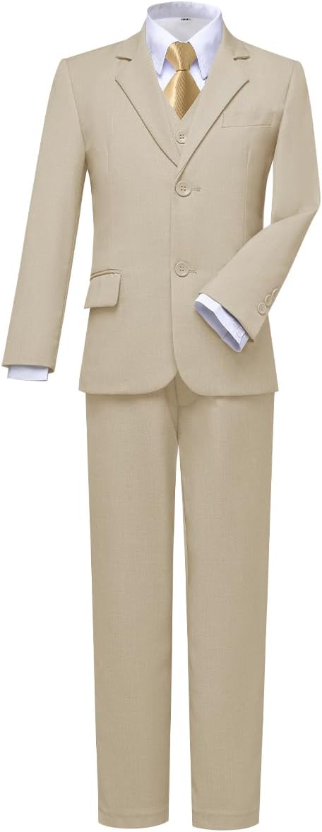 Visaccy Boys Suits Slim Fit Dress Clothes Ring Bearer Outfit by Visaccy