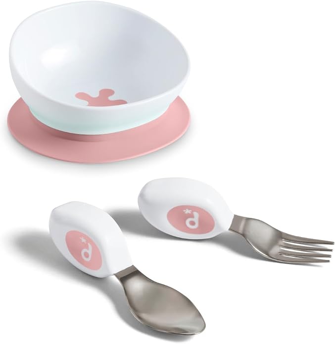doddl Toddler Utensils, Ergonomic Fork and Spoon Set by doddl