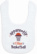 ChalkTalkSPORTS Basketball Baby & Infant Bibs | Soft Microfiber Basketball Baby by ChalkTalkSPORTS
