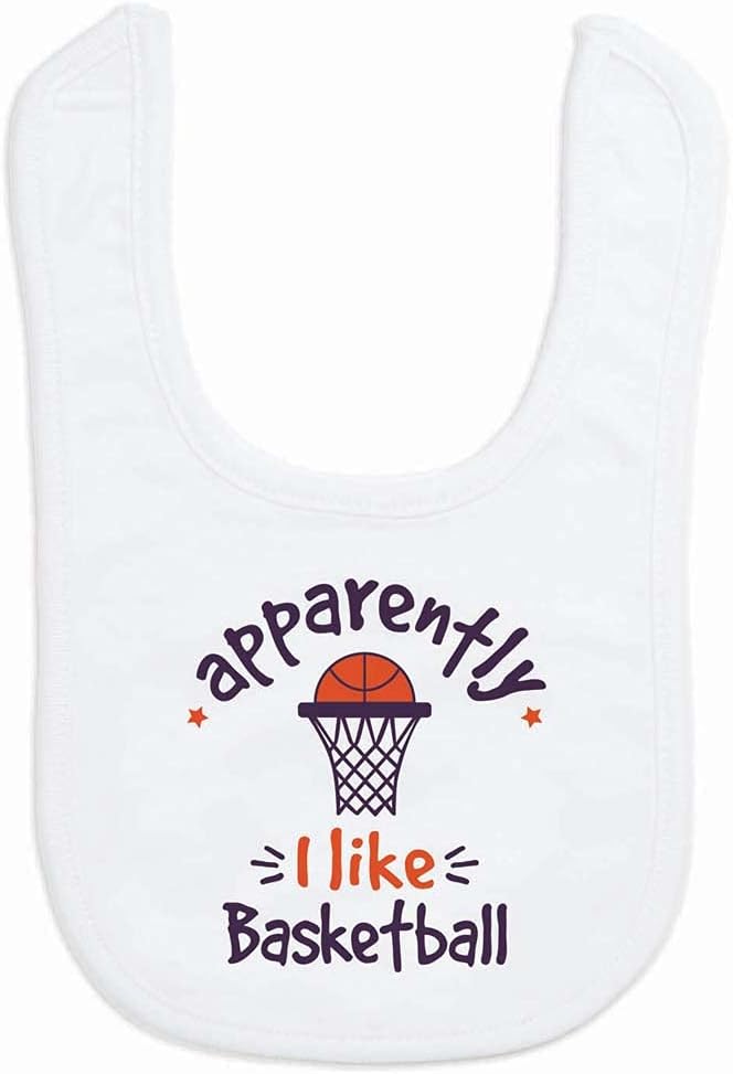 ChalkTalkSPORTS Basketball Baby & Infant Bibs | Soft Microfiber Basketball Baby by ChalkTalkSPORTS