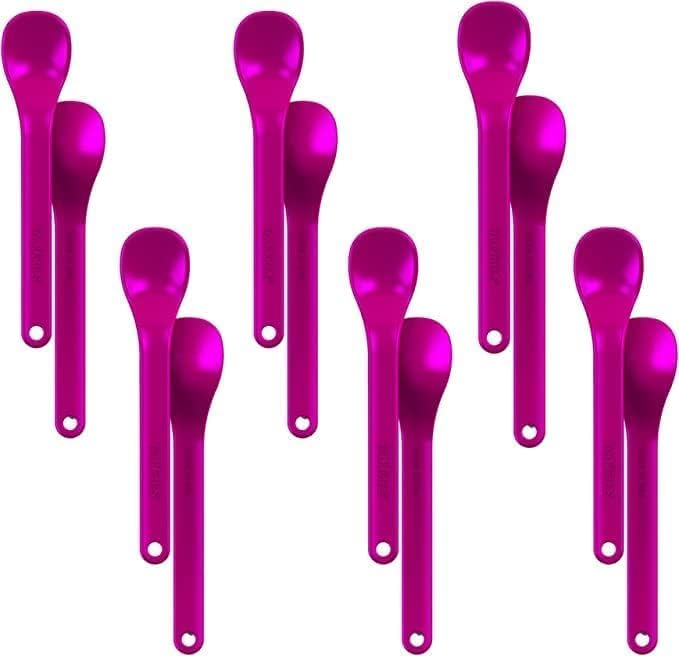 TalkTools Smooth Magenta Spoons | Provides oral awareness during feeding | by TalkTools