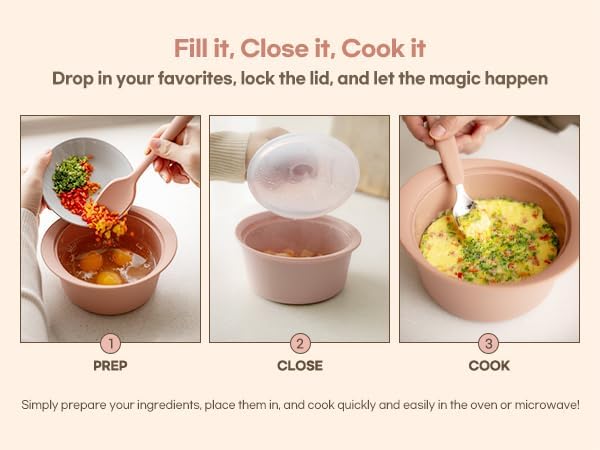 Microwave Silicone Steamer for Baby Food, Made In Korea, Oven & Dishwasher Safe - Image 3