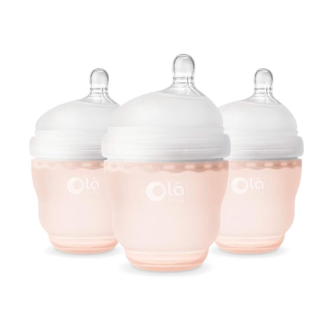 Olababy Gentle Silicone Baby Bottle, Anti-Colic, BPA Free by Olababy