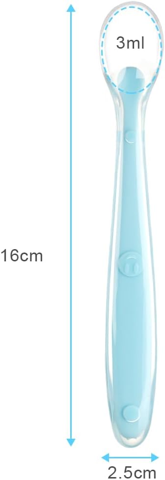Vicloon Baby Silicone Spoons, Infants Utensils Feeding Supplies, Soft Tip BPA - Image 2