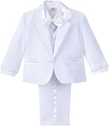 Dressy Daisy Baby Toddler Boy 5 Pcs Set Formal Tuxedo Suits No Tail Wedding by DressyDaisy
