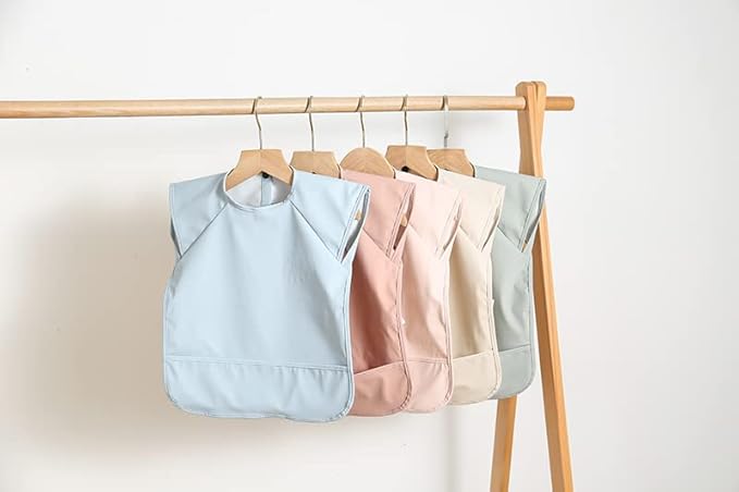 GZMM Waterproof Baby Bibs, Infant Toddler Extra Cover Feeding Bib - Image 6