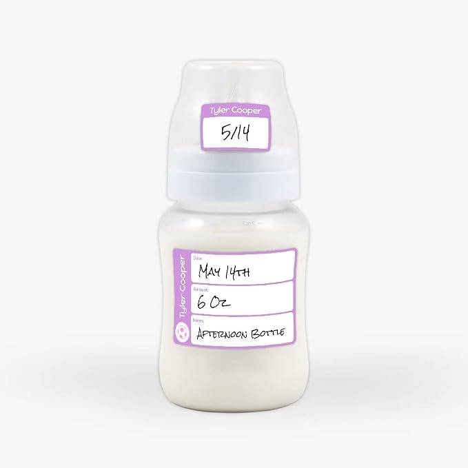 Name Bubbles - Reusable Baby Bottle Labels - Image 2
