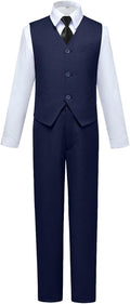 Visaccy Boys Suits Slim Fit Dress Clothes Ring Bearer Outfit by Visaccy