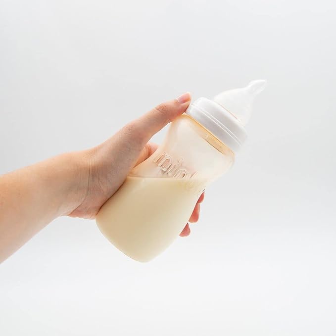 Minbie 9 - Months + Breastfeeding Baby Bottle - Anti Colic & Reflux, PPSU BPA - Image 4