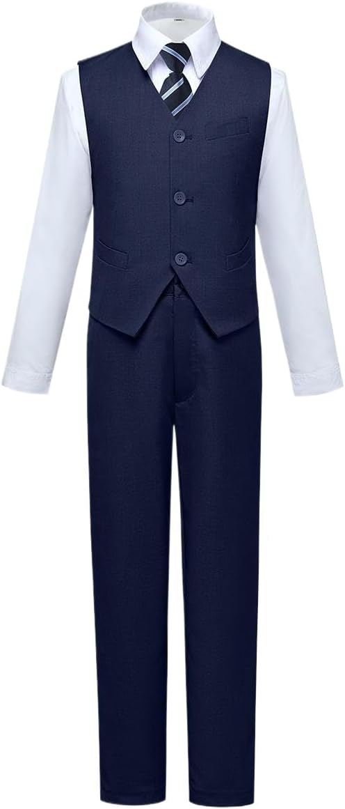 Visaccy Boys Suits Slim Fit Dress Clothes Ring Bearer Outfit by Visaccy