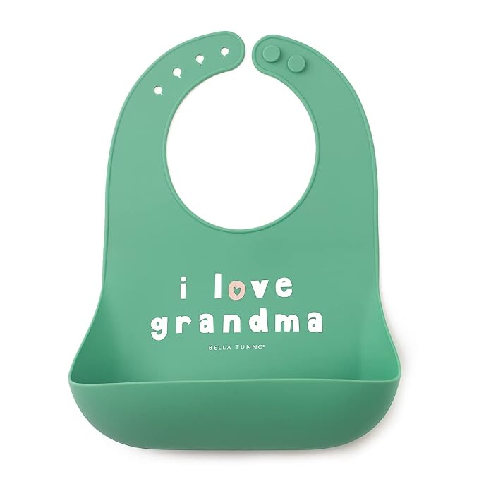 Bella Tunno Baby Bib for Eating, Waterproof Silicone Bib by BellaTunno