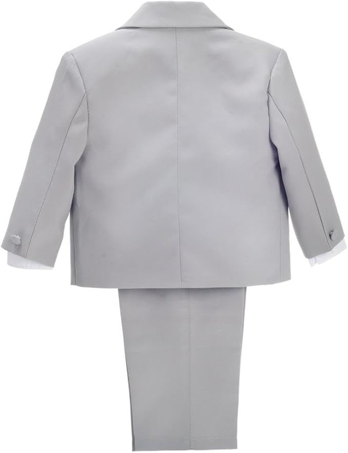 Dressy Daisy Baby Toddler Boy 5 Pcs Set Formal Tuxedo Suits No Tail Wedding - Image 2