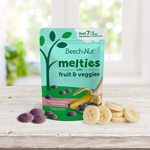 Beech-Nut Melties Baby & Toddler Snack Melts, Banana Blueberry Green Bean - Image 6