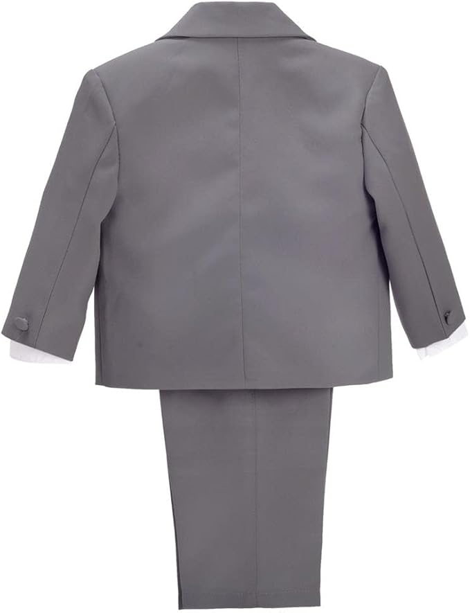 Dressy Daisy Baby Toddler Boy 5 Pcs Set Formal Tuxedo Suits No Tail Wedding - Image 2