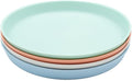 WeeSprout Bamboo Plates, Kid-Sized Dinnerware, Dishwasher Safe Melamine Dishware by WeeSprout