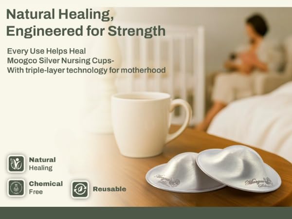 MoogCo The Original Silver Nursing Cups - Image 7