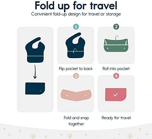 Tiny Twinkle Mess Proof Baby Bibs - Image 4
